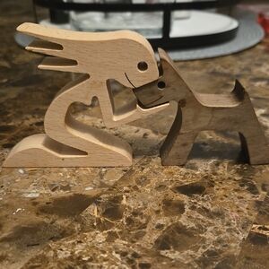 Wooden Abstract Art Figurines